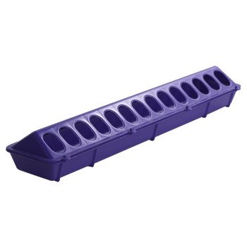 Little Giant 820PURPLE Poultry Ground Feeder, 28-Compartment, Polypropylene, Purple, Flip-Top Mounting