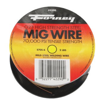 Forney 42290 MIG Welding Wire, 0.024 in Dia, Mild Steel