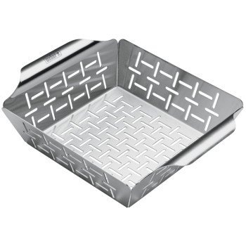 Weber 6481 Grilling Basket, Deluxe, Stainless Steel, Silver