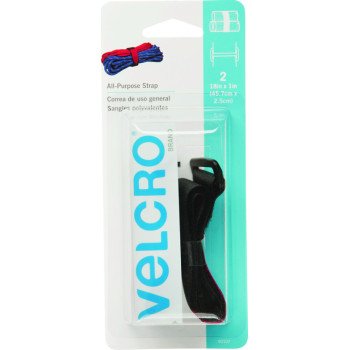 VELCRO Brand 90107 Fastener, 1 in W, 18 in L, Black