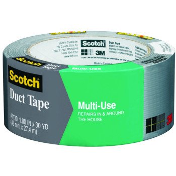 Scotch 2930-C Duct Tape, 30 yd L, 1.88 in W, Gray