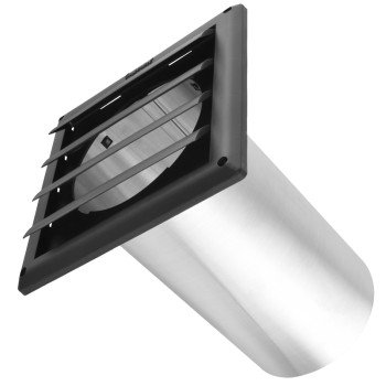 VT0739 HOOD VENT BLACK 6IN    