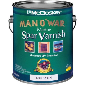 McCloskey Man O'War 80-6505 Series 080.0006505.007 Marine Spar Varnish, Satin, 1 gal
