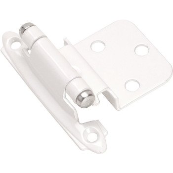 Amerock BPR3428W Cabinet Hinge, 3/8 in Inset