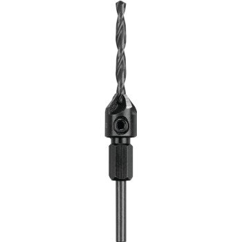 DEWALT DW2712 Drill Bit, 3/16 in Dia, 3-3/4 in OAL, Countersink, Spiral Flute, 4-Flute, 1/8 in Dia Shank