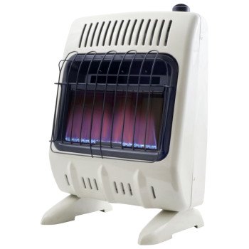 Mr. Heater F299711 Vent-Free Blue Flame Gas Heater, 20 lb Fuel Tank, Natural Gas, 10000 Btu