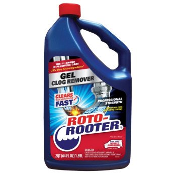 Roto-Rooter 351404 Clog Remover, Liquid, Characteristic, 64 oz