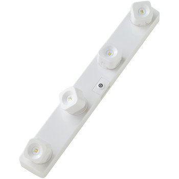 Light It 30037-308 FastTrack Light, AA Battery, Alkaline Battery, 4-Lamp, LED Lamp, 55, 4000 K Color Temp, White