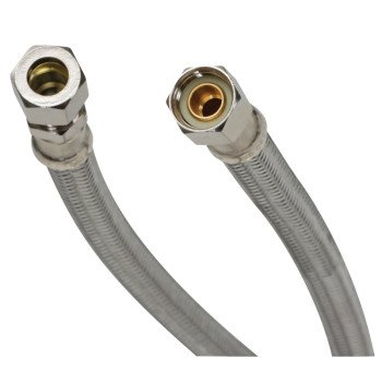 Fluidmaster B8F20 Water Supply Connector, 3/8 in, Compression, Polymer/Stainless Steel