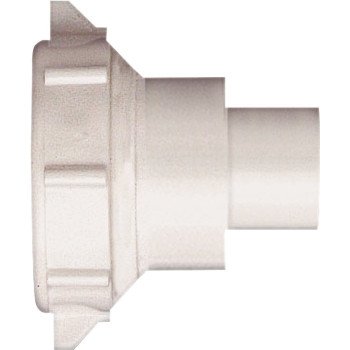 Plumb Pak PP55-8W Reducing Coupling, 1-1/2 x 1-1/4 in, Slip Joint, Polypropylene, White