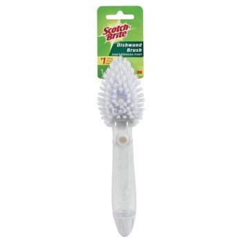 Scotch-Brite 750-4 Dish Brush, 9 in L, Plastic Handle