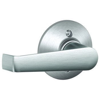 Schlage F Series F170ELA626 Left Hand Dummy Lever, Mechanical Lock, Satin Chrome, Metal, Residential, 2 Grade