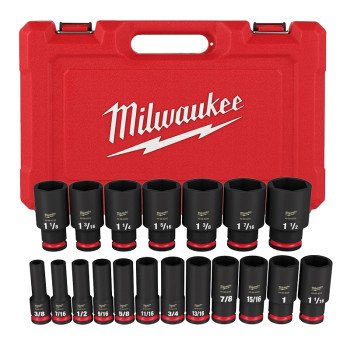 Milwaukee SHOCKWAVE Impact Duty Series 49-66-7012 Socket Set, Chrome Molybdenum Steel