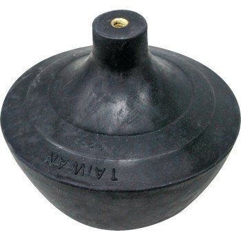 ProSource PMB-198 Toilet Tank Ball, #6-32UNC Rod, Rubber, Black