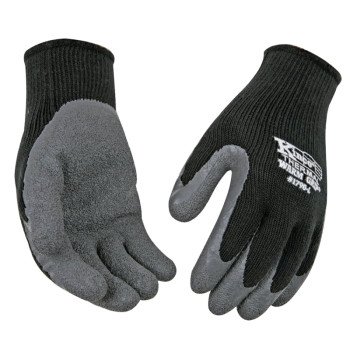 Warm Grip 1790-L Protective Gloves, Men's, L, 11 in L, Wing Thumb, Knit Wrist Cuff, Acrylic, Black