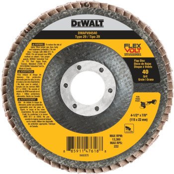 DWAFV84540 FLAP DISC 4.5IN 40G