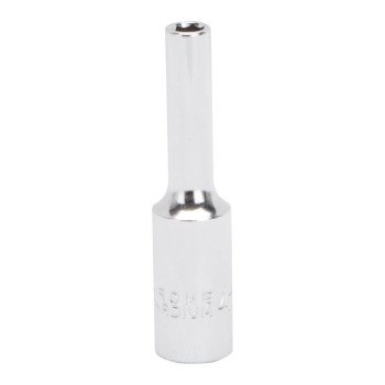 Vulcan MT6487800 Drive Socket, 4 mm Socket, 1/4 in Drive, 6-Point, Chrome Vanadium Steel, Chrome