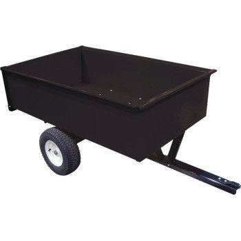 Ag South SC17-2MC Trailer/Dump Cart, 1500 lb, Steel Deck, 16 in Wheel, Black