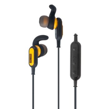 DEWALT 190 9935 DW2 Earphones, 5.0 Bluetooth, Black/Yellow