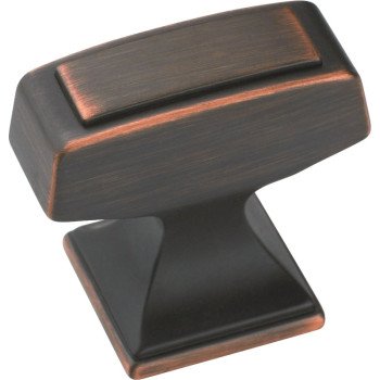 Amerock BP53029ORB Cabinet Knob, 1-3/16 in Projection, Zinc, Oil-Rubbed Bronze