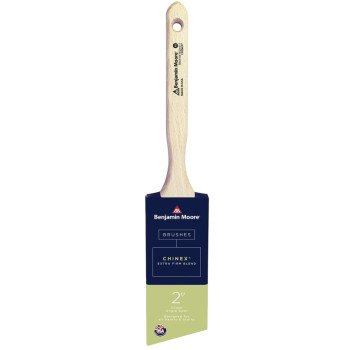 Benjamin Moore U61620-017 Paint Brush, Extra-Firm Brush, 2-11/16 in L Bristle, Chinex Bristle, Angle Sash Handle