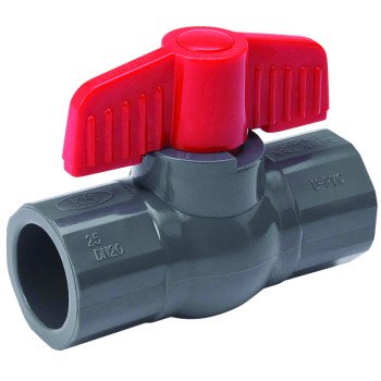 B & K 107-603 Ball Valve, 1/2 in Connection, Compression, 150 psi Pressure, PVC Body