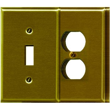 2-163T-D6 BRASS WALLPLATE VALU