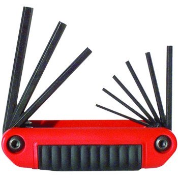 Eklind 25911 Hex Key Set, Includes: 5/64 to 1/4 in Keys, 9-Piece, Steel