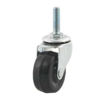 Dh Casters C-L20T2RS Swivel Caster, 2 in Dia Wheel, 13/16 in W Wheel, Rubber Wheel, 77 lb