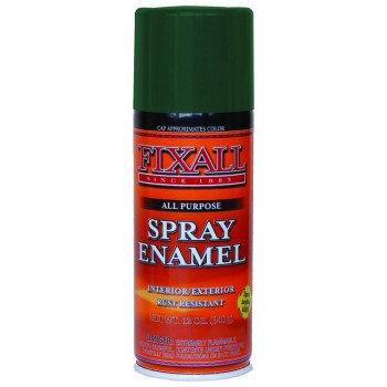 FixALL F1305 Enamel Spray Paint, Dark Green, 12 oz, Aerosol Can