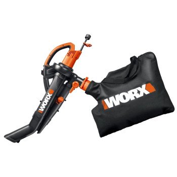 Worx WG505 Leaf Blower, 12 A, 120 V, 350 cfm Air