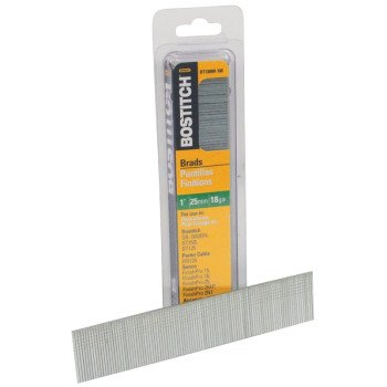 Bostitch BT1309B-1M Nail, Glue Collation, 1 in L, 18, Steel, Coated, Brad Head, Smooth Shank