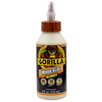 Gorilla 104404 Extra Strength Glue, Natural Wood, 8 oz Bottle