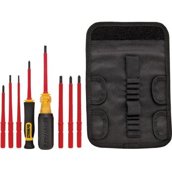 DEWALT DWHT66417 Screwdriver Set, Vinyl, Assorted, Specifications: Round Shank