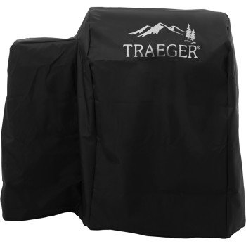 Traeger BAC374 Grill Cover, 22 in W, 22 in H, Hydrotuff, Black