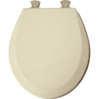 Mayfair 41EC 006/46EC Toilet Seat, Round, Molded Wood, Bone, Twist Hinge