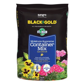 sun gro BLACK GOLD 1413000.CFL002P Container Potting Mix, 2 cu-ft Coverage Area, 40 Bag