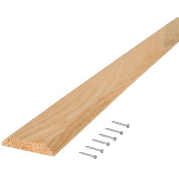 M-D 11924 Flat Threshold, 36 in L, 3 in W, Hardwood, Wood Grain