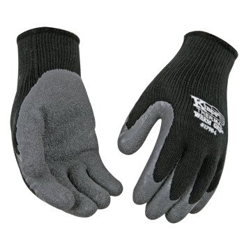 Warm Grip 1790-M Protective Gloves, Men's, M, 11 in L, Wing Thumb, Knit Wrist Cuff, Acrylic, Black