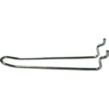 Crawford 18945 Peg Hook, 4-1/2 in Projection, 14.8 in L x 4.5 in W x 10 in H Dimensions, Silver