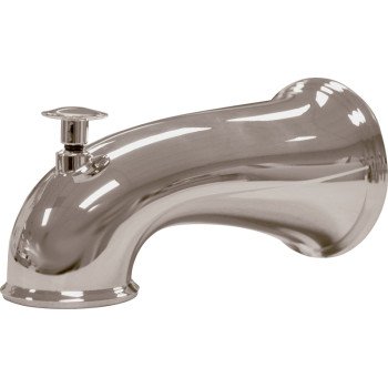 Danco 10316 Tub Spout, 6 in L, Metal, Brushed Nickel