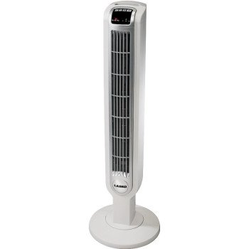 Lasko 2510 Tower Fan, 120 V, Plastic Housing Material, White