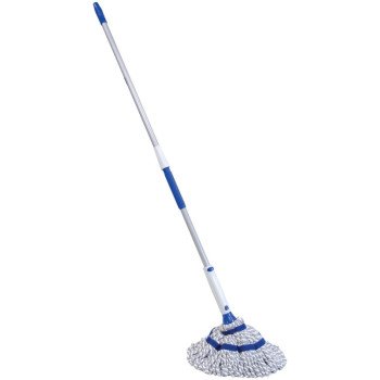 Quickie 72036M-4 Twist Mop, 54 in L, Microfiber Cloth Mop Head, Steel Handle