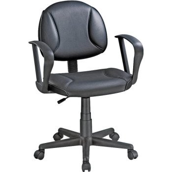 Simple Spaces CYS03-ARM022 Office Chair, 23.2 in W, 21.25 in D, 33.375 to 38.25 in H, Polypropylene Frame