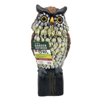 DeWitt OWLRH Garden Defender Owl with Rotating Head, 7 in L, Repels: Birds, Pests, Rodents