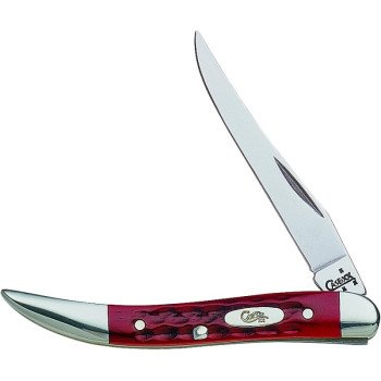 CASE 00792 Pocket Knife, 2-1/4 in L Blade, Stainless Steel Blade, 1-Blade, Red Handle