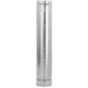 Selkirk 4RV-3 Type B Gas Vent Pipe, 4 in OD, 3 ft L, Galvanized Steel