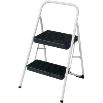 Cosco 11-137 CLGG4 Folding Step Stool, 28.15 in H, 200 lb, Steel, Black