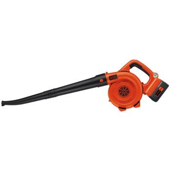 Black+Decker LSW36 Sweeper, Battery Included, 2.6 Ah, 36 V, Lithium-Ion, 120 cfm Air, 60 min Run Time