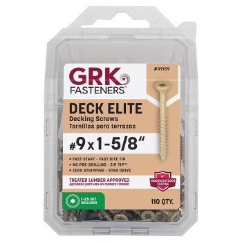 DECK ELITE SCREW NO9 X 1-5/8IN